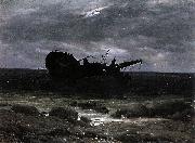 Caspar David Friedrich, Wreck in the Moonlight